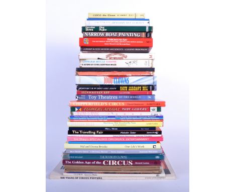 Circus / Clowns - a large collection of books on Circuses and Clowning, to include; The Golden Age Of The Circus, The Sawdust