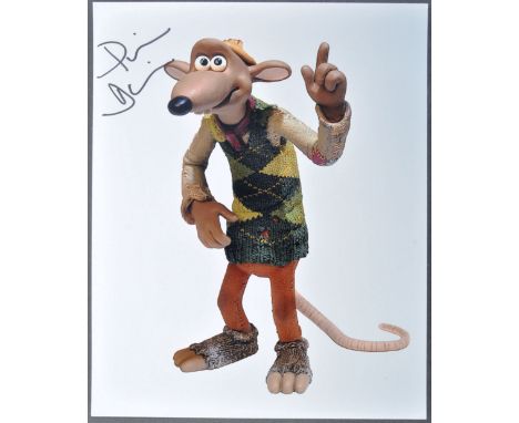 Aardman Animations - Chicken Run (2000) - Phil Daniels (Fetcher) - autographed 8x10" colour photograph from the movie, signed