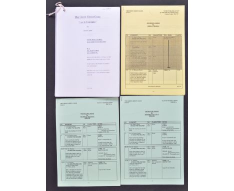 From the collection of Valerie Leon - The Green Green Grass (BBC Sitcom) - Ms Leon's original production used rehearsal scrip