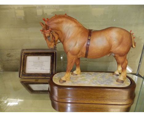 ROYAL WORCESTER MODEL OF SUFFOLK STALLION MODELLED BY D L NUMBER 93/500