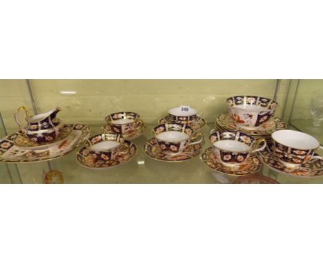 SELECTION OF ROYAL CROWN DERBY PORCELAIN, MATCHED PART TEA SERVICE PATTERNED 2451 AND 6218/9