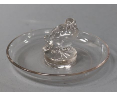 A signed R. Lalique pin tray