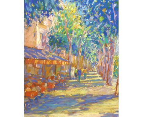 John Holt (British 1949-): Aix en Provence, pastel signed 54cm x 44cmDDS - Artist's resale rights may apply to this lot Condi