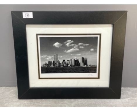 Jesse Kalisher signed print New York skyline