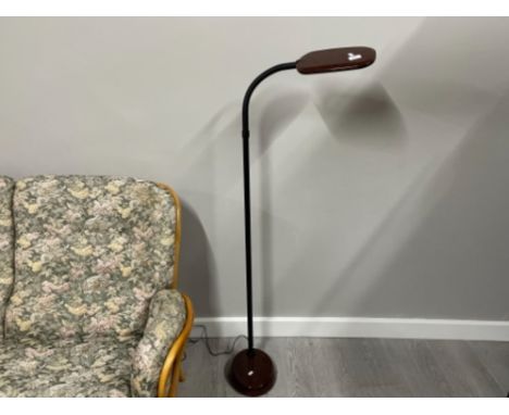 Standard lamp with adjustable shade