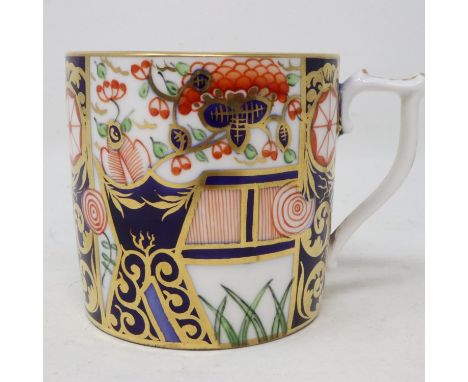 Early Royal Crown Derby coffee can, no cracks or chips, slight wear to gilt. UK P&amp;P Group 1 (£16+VAT for the first lot an