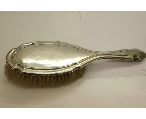 Hallmarked silver hair brush, Birmingham assay. UK P&amp;P Group 1 (£16+VAT for the first lot and £2+VAT for subsequent lots)