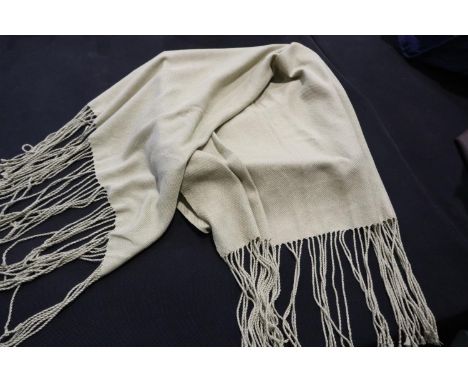 Lock &amp; Co boxed fringed wool scarf. UK P&amp;P Group 1 (£16+VAT for the first lot and £2+VAT for subsequent lots) 