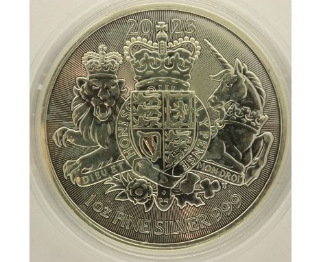 Charles III 2023 £2 Britannia, 1oz. UK P&amp;P Group 0 (£6+VAT for the first lot and £1+VAT for subsequent lots) 