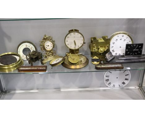 1893 French Wall Clock Triple Function Barometer and Thermometer