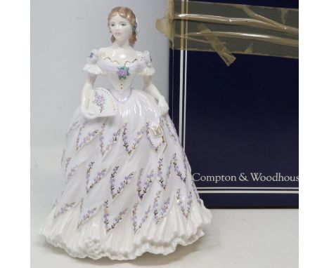 Limited edition Royal Worcester figurine, The Last Waltz, 732/12500, boxed, no cracks or chips, H: 21 cm. UK P&amp;P Group 2 