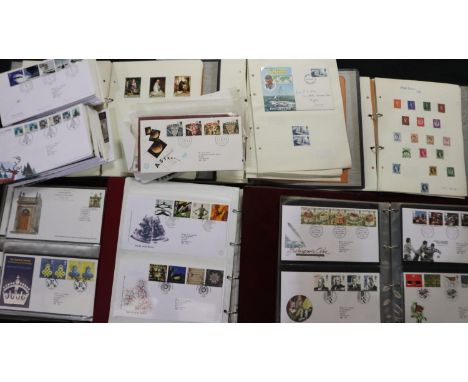 Collection of first day covers including albums. UK P&amp;P Group 3 (£30+VAT for the first lot and £8+VAT for subsequent lots