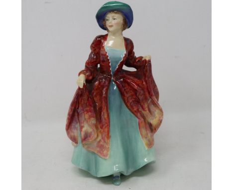 Royal Doulton figurine, Margaret, HN1989, no cracks or chips, H: 18 cm. UK P&amp;P Group 2 (£20+VAT for the first lot and £4+