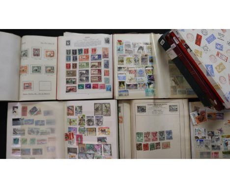 Ten mixed stamp albums. UK P&amp;P Group 3 (£30+VAT for the first lot and £8+VAT for subsequent lots) 