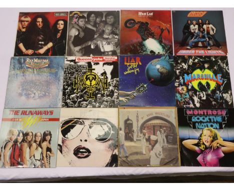 Twelve Rock albums: Alice Cooper, Liar, Montrose, Marseille, Moxy, Meatloaf, Prism, Queensryche, Rose Tattoo, The Runaways, R