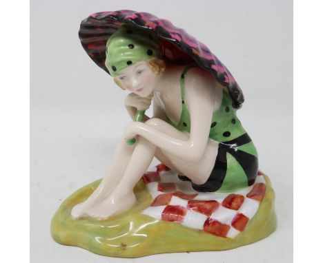 Limited edition Royal Doulton figurine, Sunshine Girl, HN 4245, from the Archives Bathers Collection, 1164/2000, no cracks or