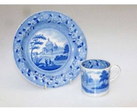 SPODE
WATERLOO CHURCH
A BLUE PRINTED COFFEE CAN AND PLATE
The plate with impressed SPODE mark. (2)
18.5cm