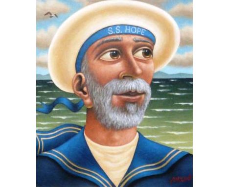 GRAHAM MCKEAN (b.1962)
Sailor boy
Signed lower right, oil on canvas, framed.
33.5cm by 28cm