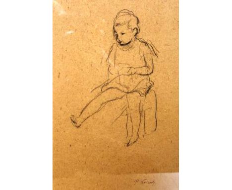 PHILIP NAVIASKY (1894-1983)
Portrait of Sonia Naviasky, the artist's daughter
Signed, pencil, framed.
34cm by 24cm