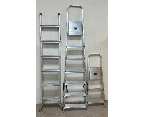 3 sets of aluminium step ladders