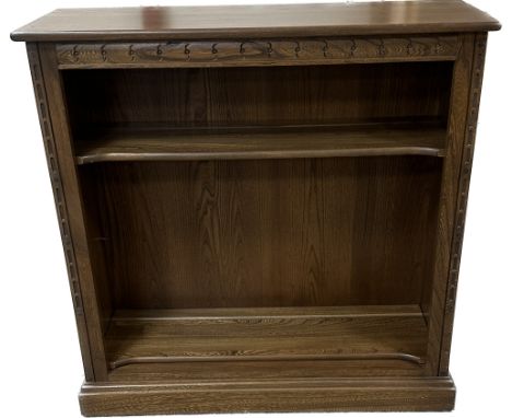 Ercol 2 shelf bookcase measures approximately 38 inches wide 13 inches depth 38 inches tall
