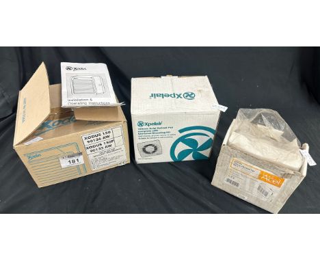 Xodus kitchen/utility fan 150mm boxed, Acel AC6100, 100mm standard fan and a boxed Xpelair 100mm axial extract fan, all as fo