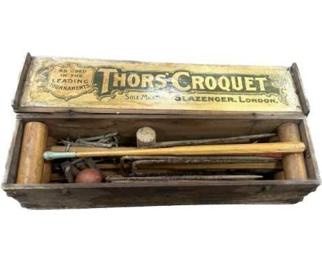Vintage boxed Croquet set 