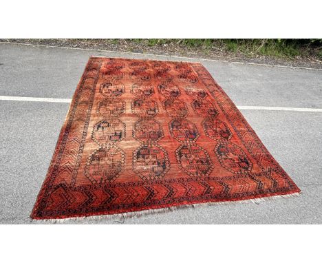 Vintage Persian Rug measures approximately 55 x 114 inches
