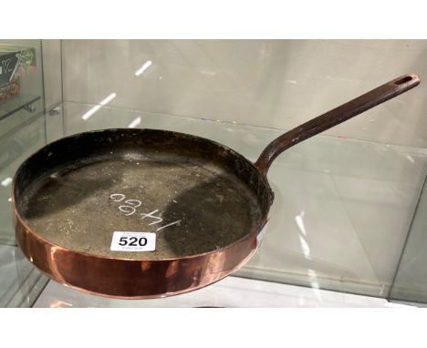 Antique Old Jones Bro copper pan 10 inches
