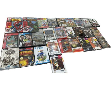 Selection of mainly PC CD games to include sims, Titan Quest, Mini Car Racing etc , all untested, as found