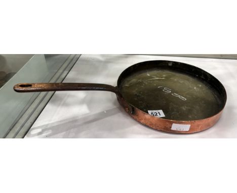 Antique Old Jones Bro copper pan 11 inches
