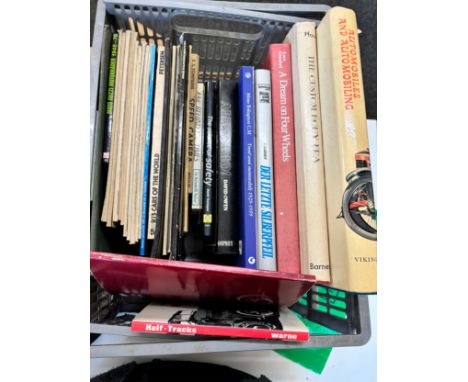 Selection of Motoring/ motor sport books includes A dream four wheels, half tracks etc