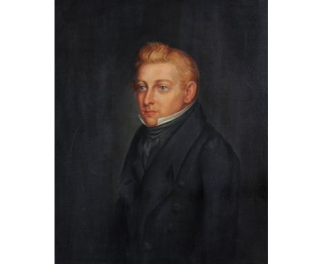 Theodore Raines (19th century) Portrait of a gentleman Oil on canvas Signed lower right 73 x 60 cm. (28 3/4 x 23 5/8 in) 