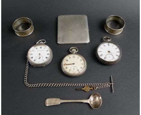 Two silver pocket watches, one by James Dann of Wisbeach, London 1865, a/f, the second an ACME Lever by H Samuel Manchester, 