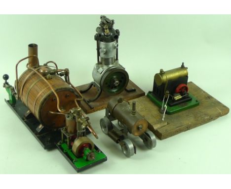 An ESL model live steam engine, DRG No. 1540, later attached wooden base, together with a scratch built live steam engine mod