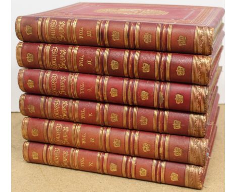 A set of six books 'A Series of Picturesque Views of Seats of the Noblemen and Gentlemen of Gt Britain and Ireland', bears a 