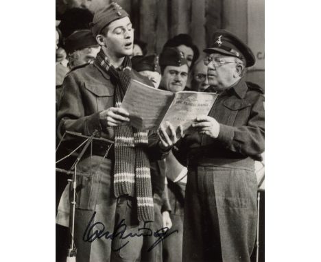 Dads Army. 8Actor Ian Lavender as Private Pike signed 8x10 photo from the comedy series Dads Army. Good Condition. All autogr