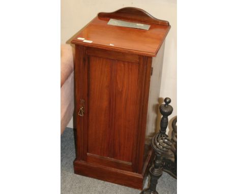 Nest of tables with a mahogany tripod table and a bedside cabinet (3)