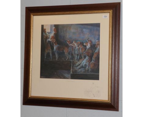 Daniel Crane (b.1969) ''Dawn Chorus'', signed and inscribed, limited edition print, 43.5cm by 49.5cm 