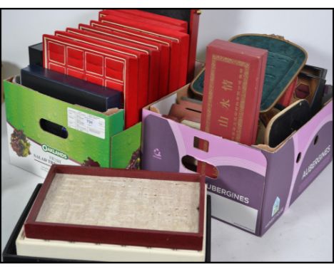A collection of vintage jewellery display stands. Stands for rings, necklaces etc please see images.