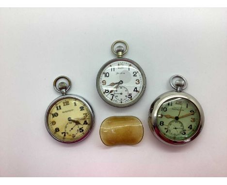 Jaeger LeCoultre; A G.S.T.P. Military Openface Pocket Watch, the signed dial with Arabic numerals and markers (once luminous?