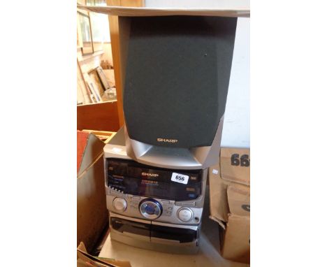A Sharp CD-C165 mini component system with speakers