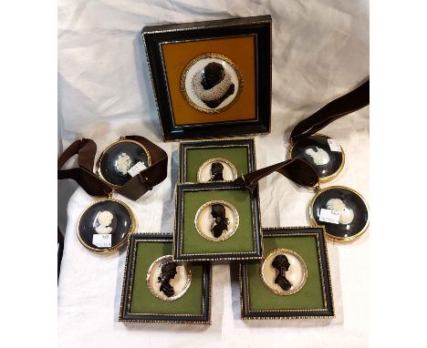 A large quantity of vintage, decorative cut and painted silhouettes including examples by Enid Elliott Linder, etc.