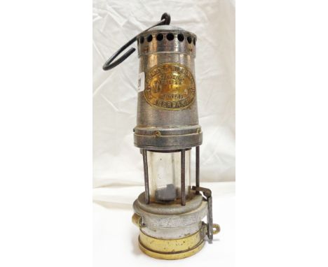 A vintage Thomas &amp; Williams type number 29 miner's safety lamp