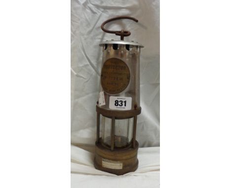 A vintage miner's lamp 'The Protector'