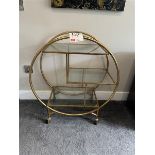 3-tiered metal framed hostess trolley (£200 new)
