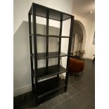 Lombok bookcase made from reclaimed teak, stained