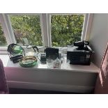 Assorted hotel appliances, including a singing bowl, hotel safe & one Broomhill room diffuser (Broom
