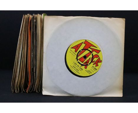 Vinyl - 26 original Reggae / Ska 7” singles on Attack Records x 8, Green Door Records x 10, and Song Bird x 8, to includeL Ro