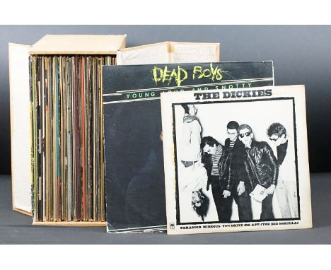 Vinyl - 41 US artist Punk / New Wave LPs, 8 12" and 1 10" to include The Dead Boys, X, Talking Heads, The B-52s, Just Water, 